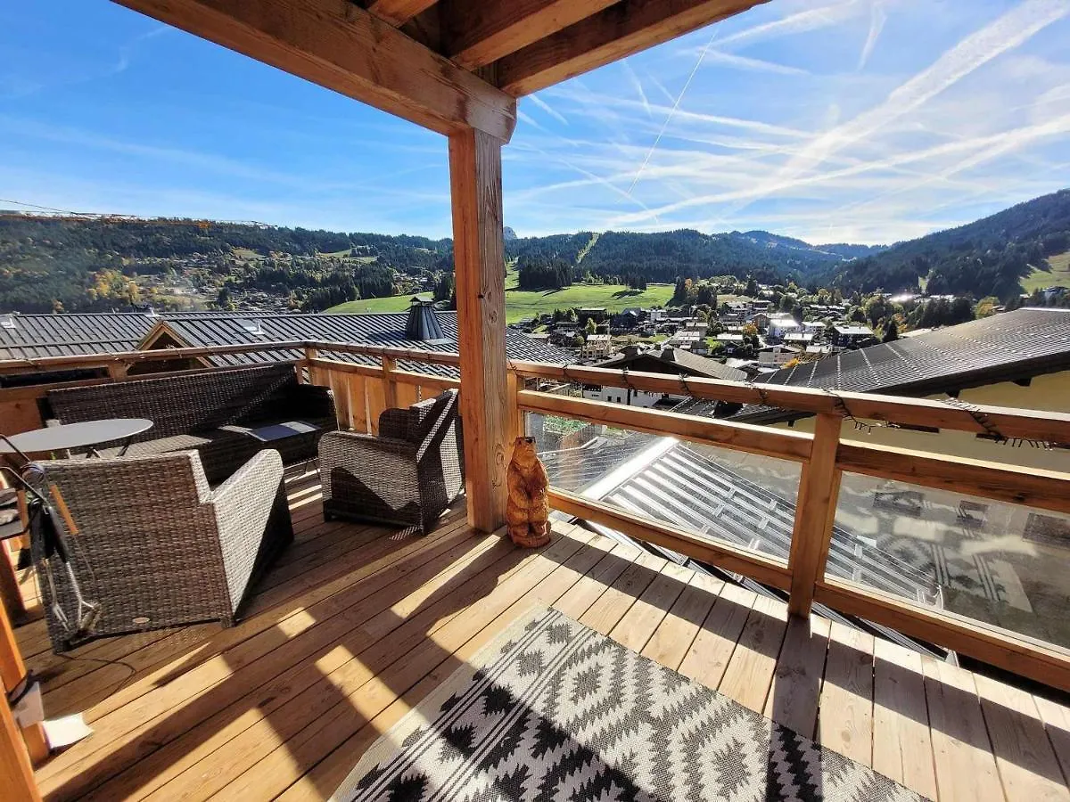 Apartament Exceptionnel Duplex Avec Vue Panoramique, Terrasse Et Garage Aux Gets - Fr-1-598-36 Les Gets